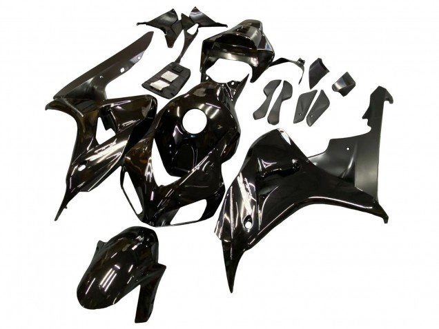 Noir Brillant Noir Mat Carénage Moto Honda CBR1000RR 2006-2007