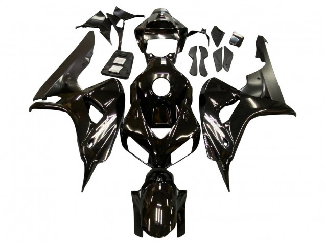 Noir Brillant Noir Mat Carénage Moto Honda CBR1000RR 2006-2007