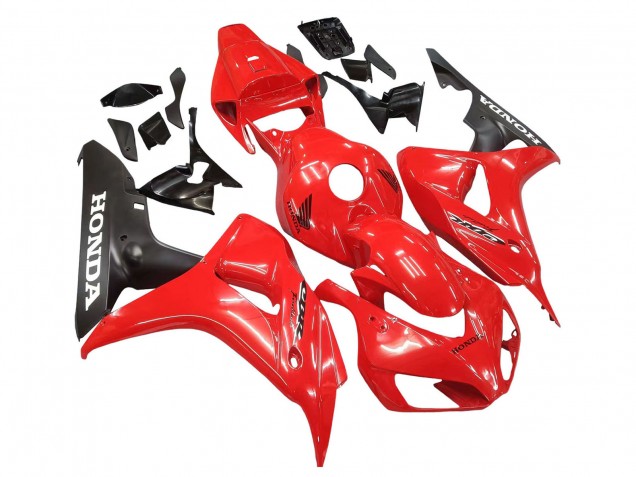 Rouge Noir Mat Carénage Moto Honda CBR1000RR 2006-2007