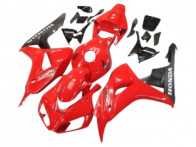Rouge Noir Mat Carénage Moto Honda CBR1000RR 2006-2007