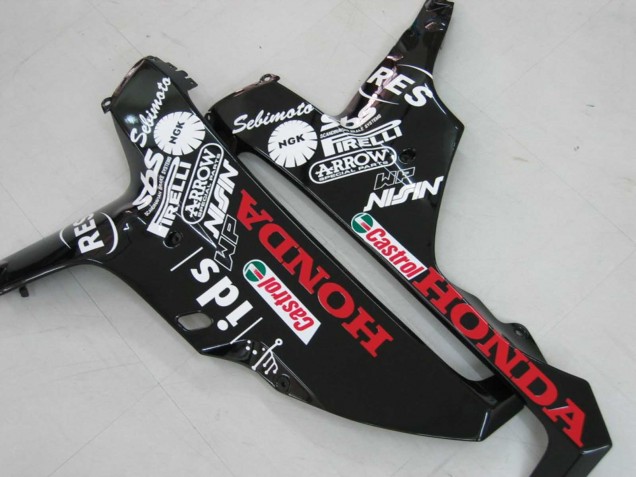 Blanc Vert Noir Brillant Hannspree 52 Carénage Moto Honda CBR1000RR 2006-2007
