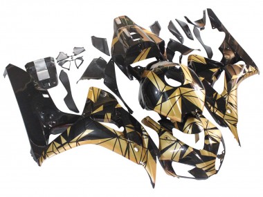 Or Noir Brillant Carénage Moto Honda CBR1000RR 2006-2007 Pas Chère