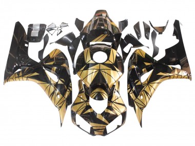 Or Noir Brillant Carénage Moto Honda CBR1000RR 2006-2007 Pas Chère