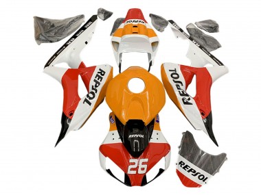 Orange Blanc Rouge Noir Glossy Repsol 26 Carénage Moto Honda CBR1000RR 2006-2007 Pas Chère