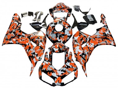 Noir Orange Argent Camouflage Carénage Moto Honda CBR1000RR 2006-2007 Pas Chère