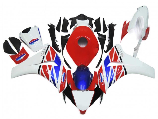 Blanc Rouge Bleu Carénage Moto Honda CBR1000RR 2006-2007