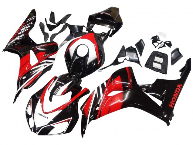 Rouge Noir Brillant Carénage Moto Honda CBR1000RR 2006-2007
