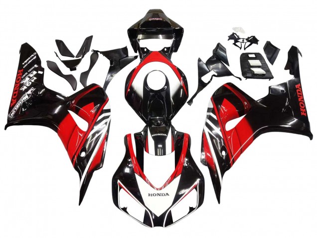 Rouge Noir Brillant Carénage Moto Honda CBR1000RR 2006-2007