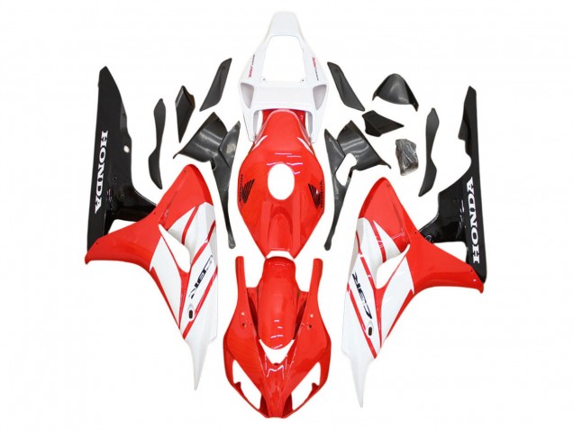 Blanc Rouge Noir Brillant Carénages Moto Honda CBR1000RR 2006-2007