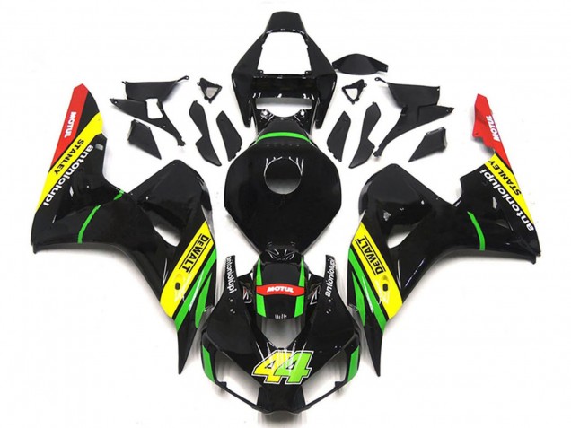 Noir Brillant Jaune Vert Rouge Motul 44 Carénage Moto Honda CBR1000RR 2006-2007