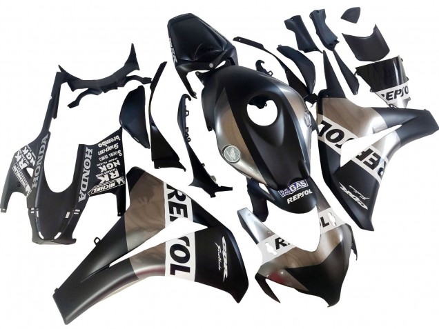 Argent Noir Mat Repsol Carénage Moto Honda CBR1000RR 2008-2011