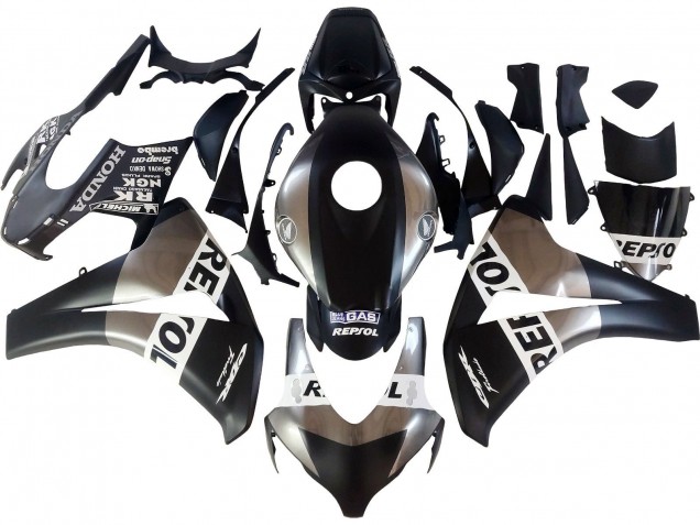 Argent Noir Mat Repsol Carénage Moto Honda CBR1000RR 2008-2011