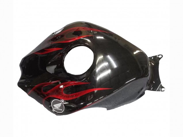 Noir Brillant Rouge Flamme Carénages Moto Honda CBR1000RR 2008-2011