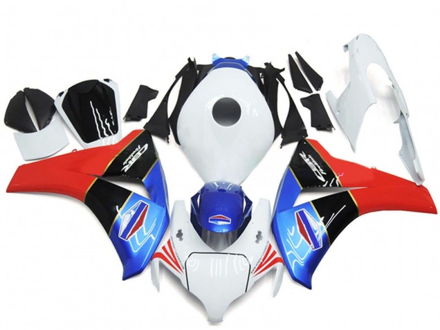 Blanc Bleu Rouge Noir Brillant Carénage Moto Honda CBR1000RR 2008-2011