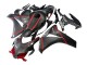 Noir Fibre de Carbone Rouge Carénage Moto Honda CBR1000RR 2008-2011