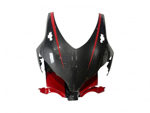 Noir Fibre de Carbone Rouge Carénage Moto Honda CBR1000RR 2008-2011