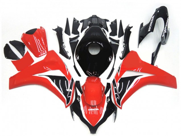 Rouge Noir Brillant Kits Carénages Moto Honda CBR1000RR 2008-2011