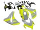 Nardo Gris Fluorescent Vert Carénage Moto Honda CBR1000RR 2008-2011
