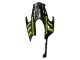 Nardo Gris Fluorescent Vert Carénage Moto Honda CBR1000RR 2008-2011