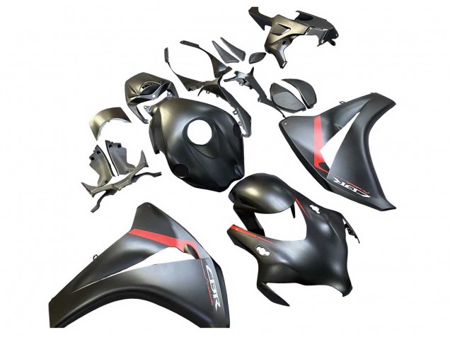Noir Mat Rouge Fireblade Carénage Moto Honda CBR1000RR 2008-2011