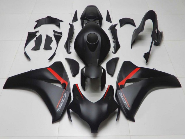 Noir Mat Rouge Fireblade Carénage Moto Honda CBR1000RR 2008-2011