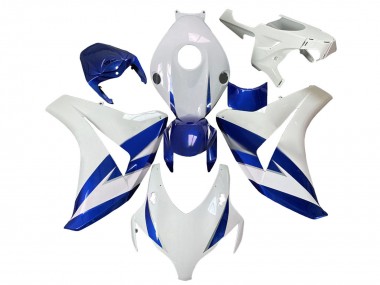 Blanc Bleu Carénage Moto Honda CBR1000RR 2008-2011 Pas Chère