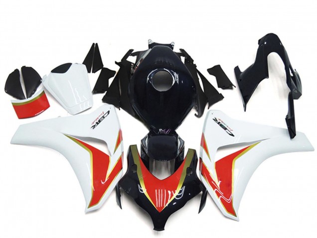 Blanc Rouge Noir Brillant Carénages Moto Honda CBR1000RR 2008-2011