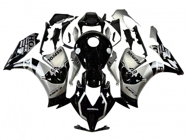 Argent Noir Brillant Repsol Red Bull Carénage Moto Honda CBR1000RR 2012-2016