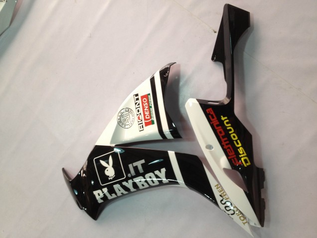 Blanc Noir Brillant Rizoma Playboy Carénage Moto Honda CBR1000RR 2012-2016