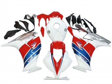 Blanc Argent Bleu Rouge Carénage Moto Honda CBR1000RR 2012-2016 Pas Chère