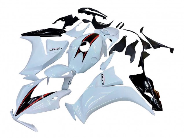 Blanc Noir Brillant Carénage Moto Honda CBR1000RR 2012-2016
