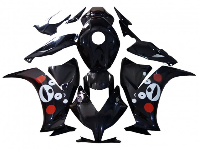 Noir Brillant Ours Carénage Moto Honda CBR1000RR 2012-2016