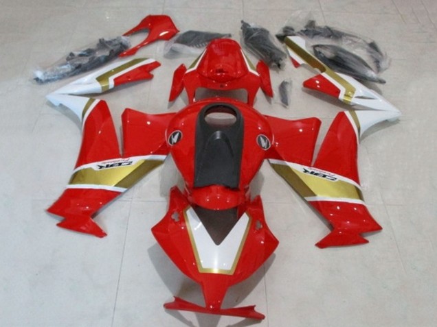 Blanc Rouge Or Carénage Moto Honda CBR1000RR 2012-2016