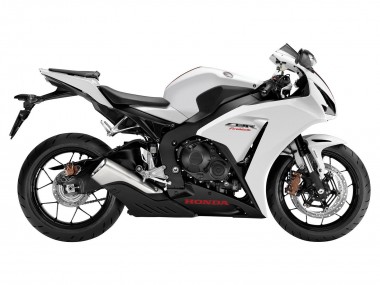 Blanc Noir Mat Carénage Moto Honda CBR1000RR 2012-2016 Pas Chère