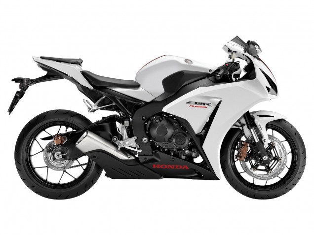 Blanc Noir Mat Carénage Moto Honda CBR1000RR 2012-2016