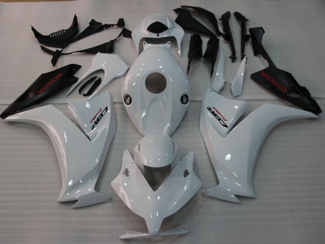 Blanc Noir Mat Carénage Moto Honda CBR1000RR 2012-2016