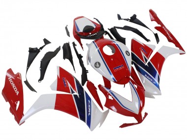 Blanc Rouge Bleu Kits Carénages Moto Honda CBR1000RR 2012-2016 Pas Chère