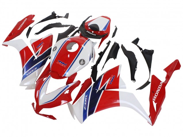 Blanc Rouge Bleu Kits Carénages Moto Honda CBR1000RR 2012-2016