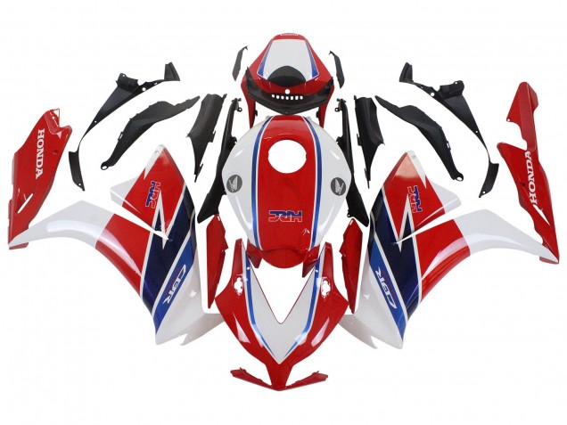 Blanc Rouge Bleu Kits Carénages Moto Honda CBR1000RR 2012-2016