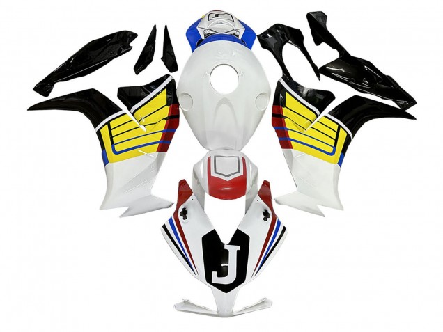 Blanc Jaune Noir Carénage Moto Honda CBR1000RR 2012-2016
