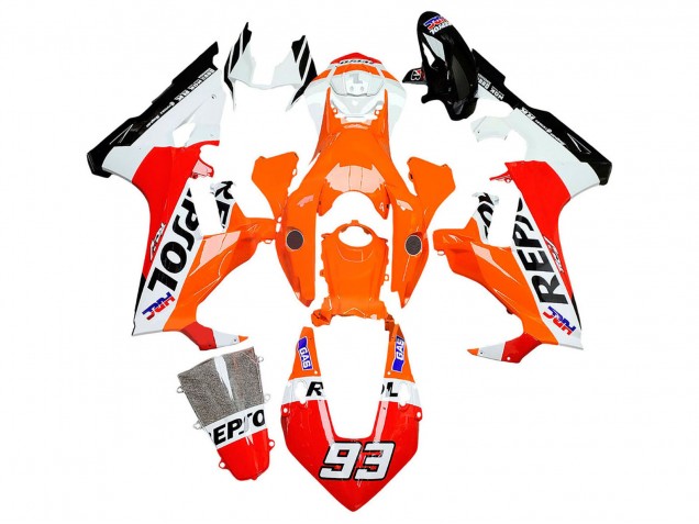 Blanc Orange Rouge Noir Brillant HRC Repsol 93 Carénage Moto Honda CBR1000RR 2017-2023