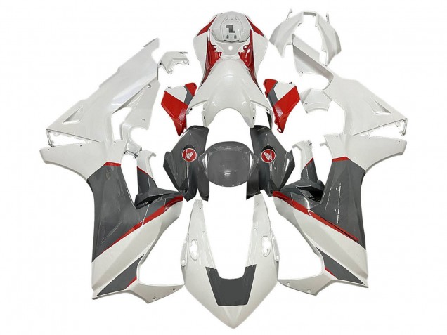 Blanc Rouge Gris Carénage Moto Honda CBR1000RR 2017-2023