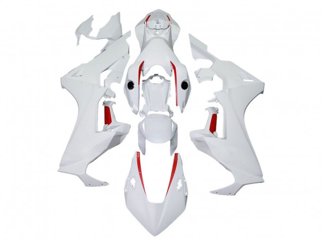 Blanc Rouge Doubler Carénage Moto Honda CBR1000RR 2017-2023