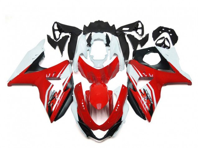 Blanc Rouge Noir Kits Carénages Moto ABS Suzuki GSXR 1000 2009-2016