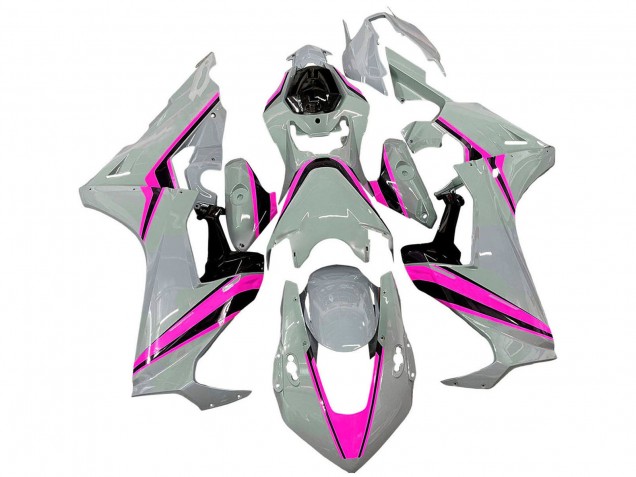 Blanc Rose Noir Carénage Moto Honda CBR1000RR 2017-2023