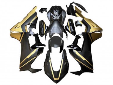 Or Noir Mat Carénages Moto Honda CBR1000RR 2017-2023 Pas Chère