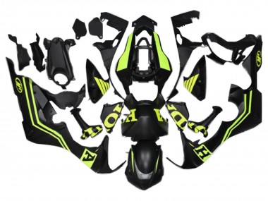 Noir Mat Jaune Carénage Moto Honda CBR1000RR 2017-2023 Pas Chère