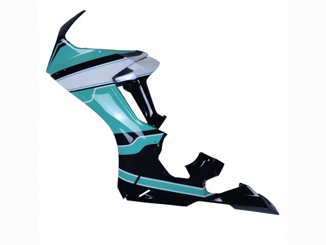 Blanc Bleu Clair Noir Brillant Carénage Moto Honda CBR1000RR 2017-2023