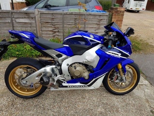 Blanc Bleu Carénage Moto Honda CBR1000RR 2017-2023