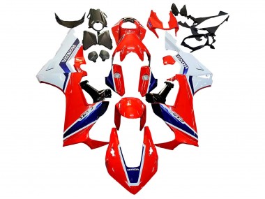 Blanc Rouge Bleu Kits Carénages Moto Honda CBR1000RR 2017-2023 Pas Chère